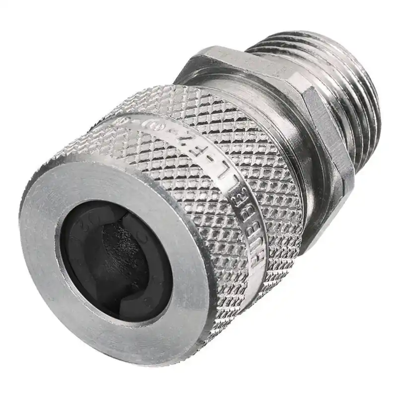 SK0481505-US20260702-105043-0 Hubbell SHC1016 1/2 Inch Male Threaded 0.25 to 0.31 Inch Machined Aluminum Straight Cord Connector - Image 1