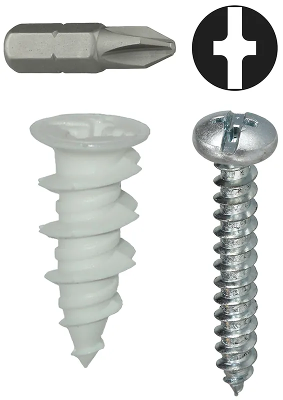L.H. Dottie WDK8NT Anchor Kit Wall Driller Nylon #8 x 1-1/4 IN Size