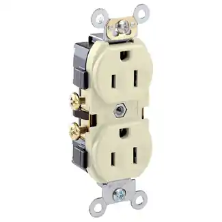 Leviton CR15-T 15A Light Almond Duplex Receptacle 125V