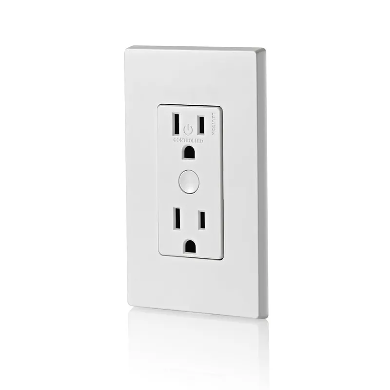 Leviton D215R-1BW Decora Smart Wi-Fi 2nd Gen TR Outlet