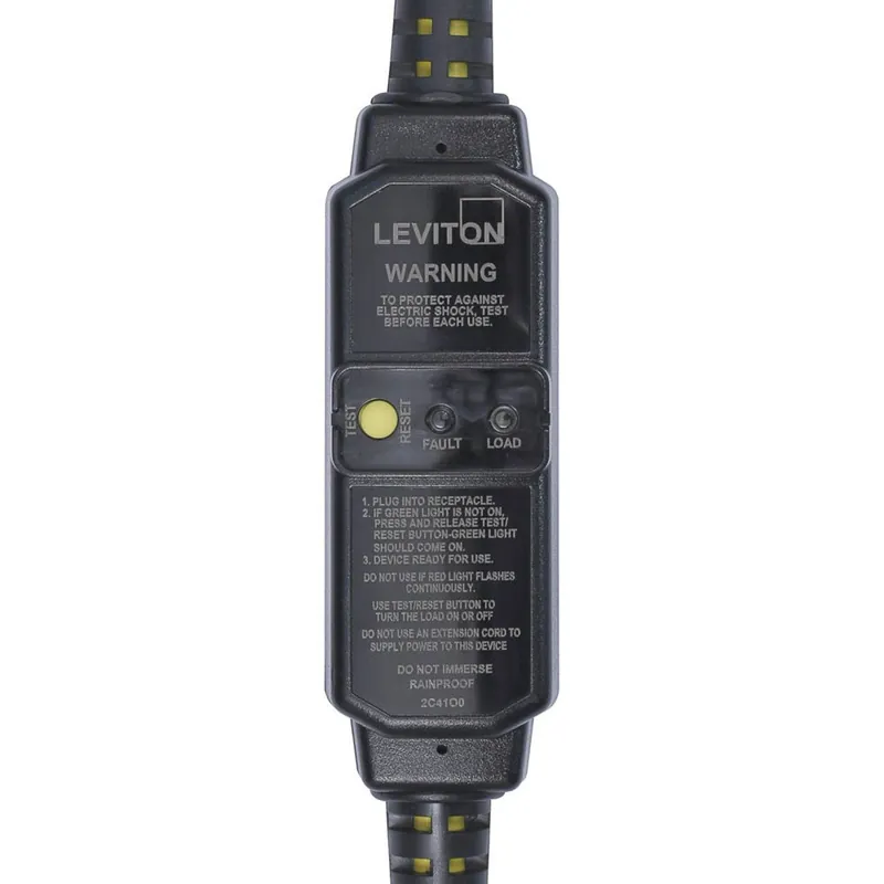 Leviton GSCA1-25C Port Selftst GFI Cord Auto 15A 25FT