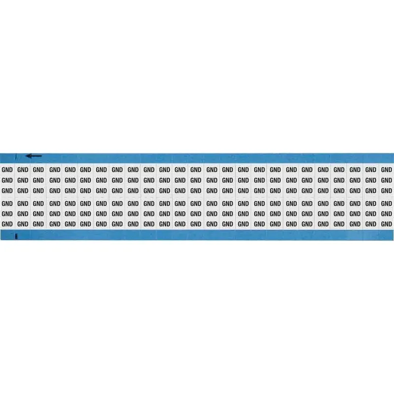 Brady WM-GND-SC-PK Wire Marker 0.75in H x 0.36in W GND