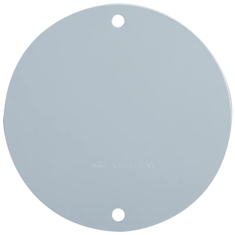 Legrand-Pass & Seymour WPRB1 Weatherproof 4 RoundOutdoor Cluster Cover,Blank With Gasket and Screws