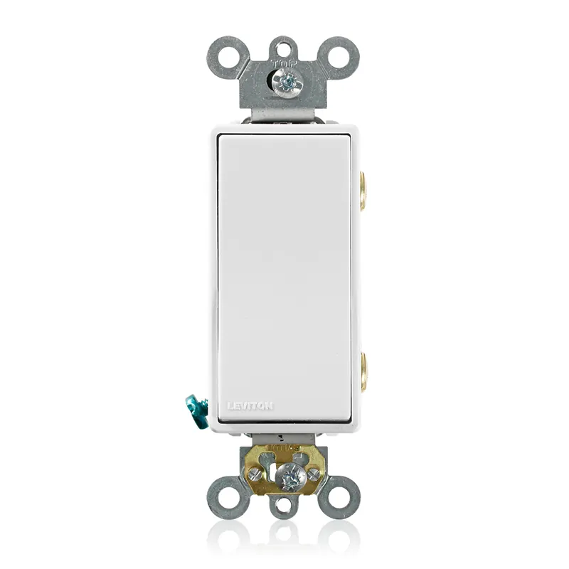 Leviton 5622-2W Double-Pole Decora AC Quiet Switch 120/277 Volt 20 Amp