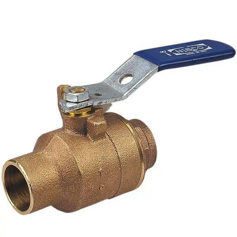 SK0482276-US20260702-105043-0 NIBCO NJ8300F S-580-70 3 in DZR Bronze Conventional Port Solder 600# Ball Valve NS58070M - Image 1