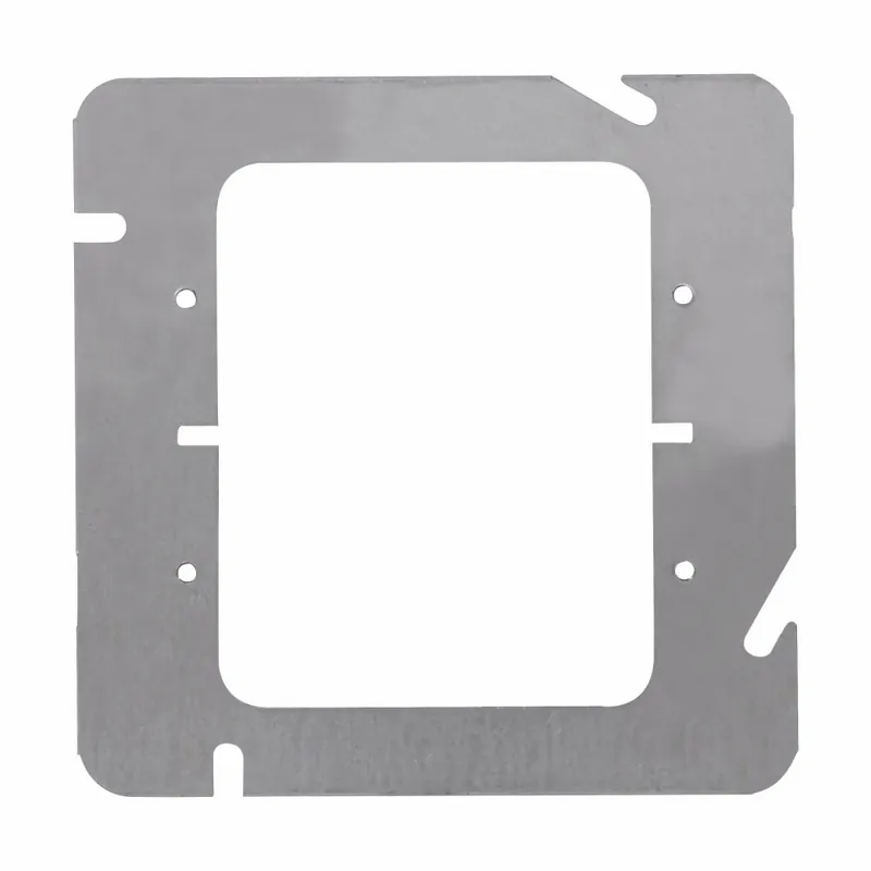 SK0482292-US20260702-105043-0 Crouse-Hinds TP590 4-11/16 Square Box Cover 2-Device Flat Steel - Image 1