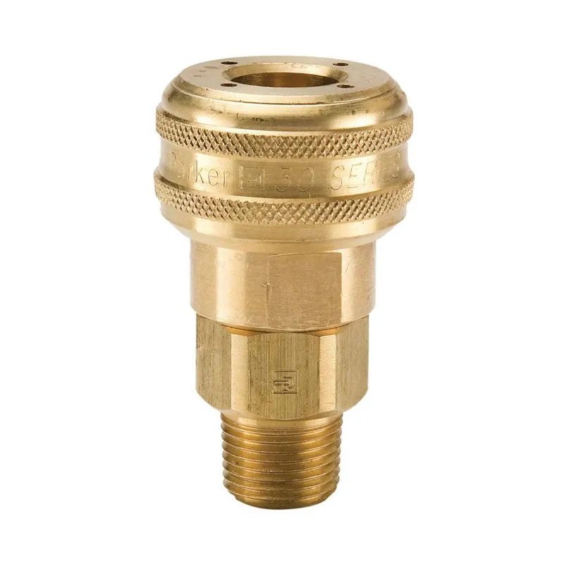 SK0482450-US20260702-105043-0 Parker B32A Quick Connect Air Coupler, Brass - Image 1