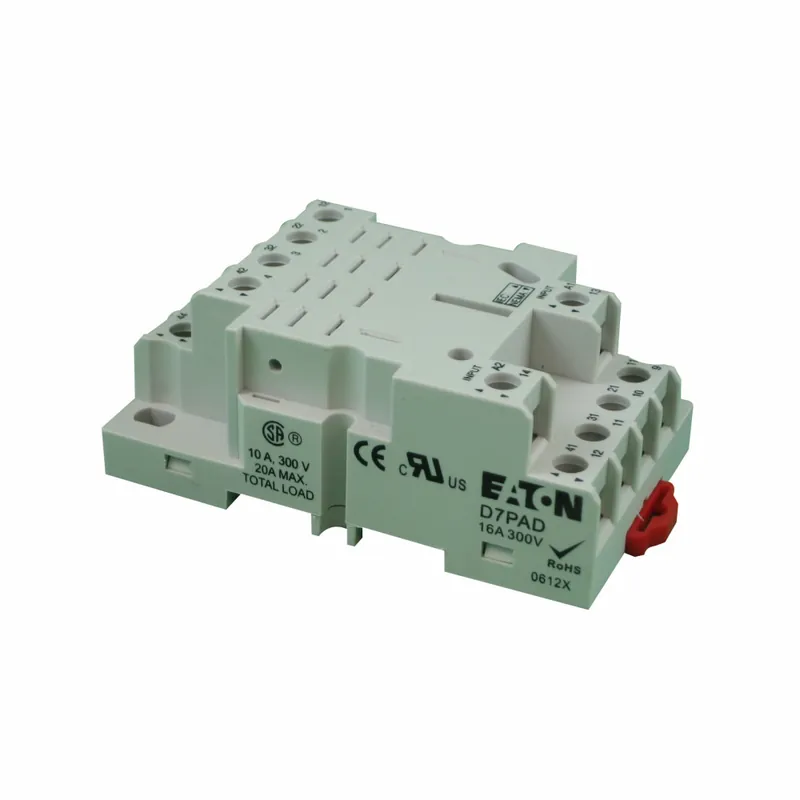 SK0482608-US20260702-105043-0 Eaton D7PAD 300 Volt 16 Amp Din Rail/Panel Mount General Purpose Plug-In Relay Socket - Image 1