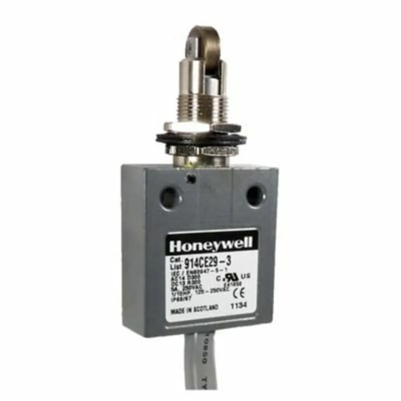 SK0482772-US20260702-105043-0 Honeywell 914CE2-6A MICRO SWITCH Compact Precision Limit Switch, 240 VAC, 1NC 1NO SPDT Snap Action, 6 foot Cable - Image 1
