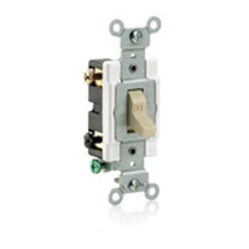 SK0482805-US20260702-105043-0 Leviton CS215-2W Toggle Switch 120/277 VAC 15 Amp 2 Pole 2 Hp - Image 1