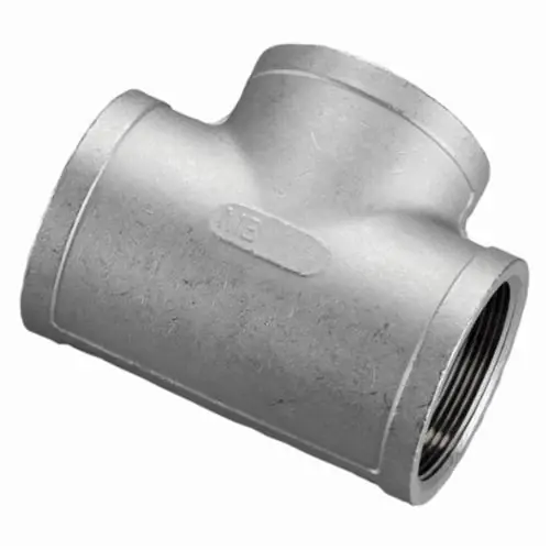 SK0482822-US20260702-105043-0 Merit Brass K406-16 Banded Pipe Tee, 1 in, FNPT, 150 lb, 304/304L Stainless Steel - Image 1