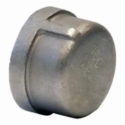 Merit Brass K416-02 Banded Pipe Cap 1/8 in FNPT 150 lb 304/304L Stainless Steel