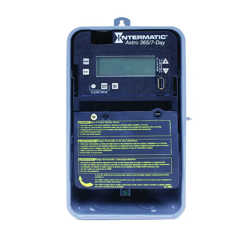 Intermatic ET2805CR T/S-ELEC,1CH,ASTRO,3R STL ENCL