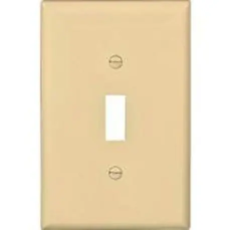 EATON 2034LA-BOX Eaton Wiring Devices Mid-Sized Toggle Switch Wallplate 1 Gang