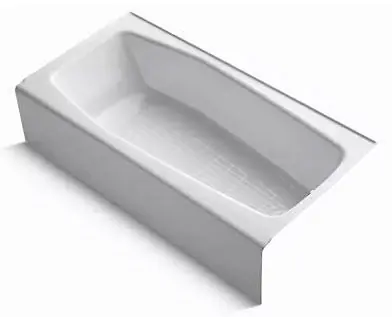 Kohler K-716-0 Villager Right Hand Drain Soaking Tub 60 in x 30-1/4 in x 14 in Replacement MPN