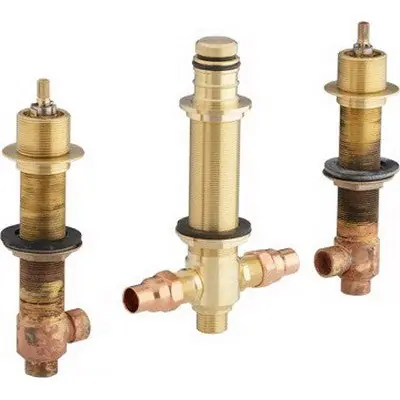 SK0483150-US20260702-105043-0 Kohler K-438-K-NA Kohler Brass Finished-Deck or Rim-Mount Ceramic Valve System With Diverter, 11 to 12 gpm - Image 1