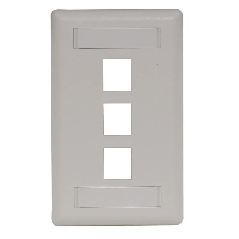 SK0483284-US20260702-105043-0 Hubbell IFP13OW Plate, Wall, Flush, 1-G, 3 Port - Image 1