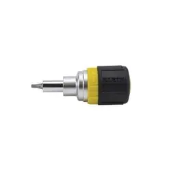 SK0483363-US20260702-105043-0 Klein Tools 32594 Multi-Bit Ratcheting Screwdriver, 6-in-1, Stubby, Ph, Sl, Sq, Nut Bits - Image 1