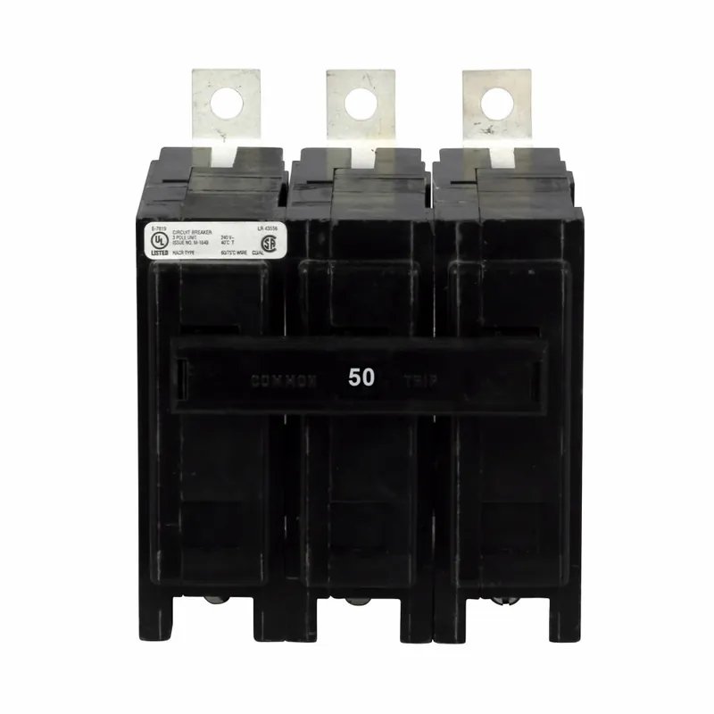 SK0483386-US20260702-105043-0 Eaton QBHW3050H Quicklag Industrial Thermal Magnetic Circuit Breaker 240VAC 50A 22kAIC - Image 1