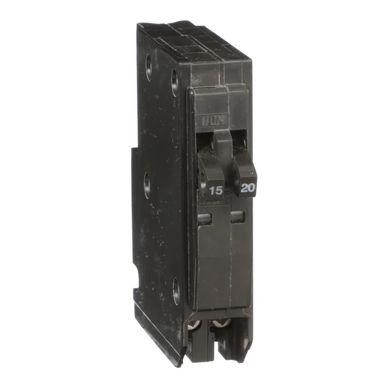 Square D QOT1520 Tandem Circuit Breaker 15A/20A 120/240V 1Ph , Plug-On