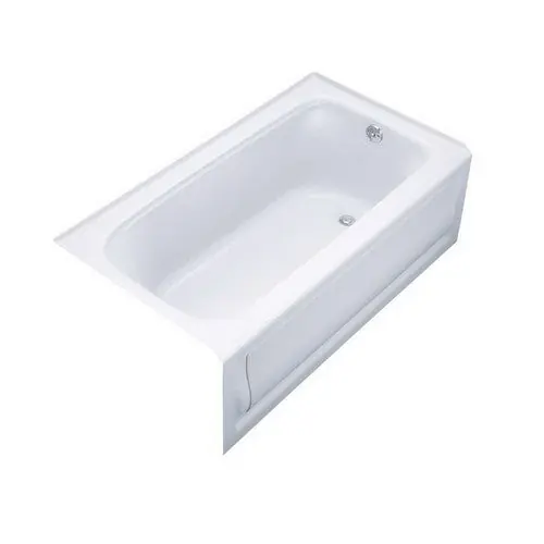 SK0483474-US20260702-105043-0 Kohler K-1150-RA-0 Kohler Bancroft 60 inch x 32 inch x 20 inch Acrylic Soaking Tub Right Hand Drain - Image 1