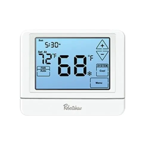SK0483482-US20260702-105043-0 Robertshaw 9320T 24VAC 3 Heat Stage 2 Cool Stage 7 Day Programmable Multi-Stage Thermostat - Image 1