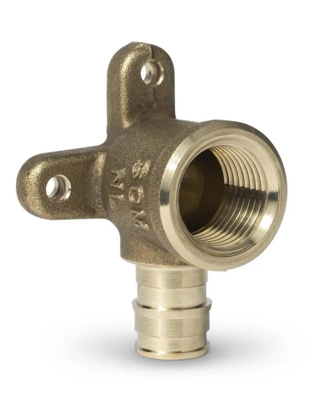 SK0483522-US20260702-105043-0 Sioux Chief 647WG2E3 PowerPex® F1960 x FIP Lead-Free Brass Drop Ear Tub/Shower Elbow - Image 1