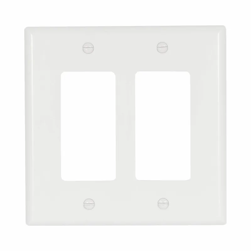 Crouse-Hinds 2052W-BOX Eaton Wiring Devices 2-Gang Thermoset Decorator Wall Plate