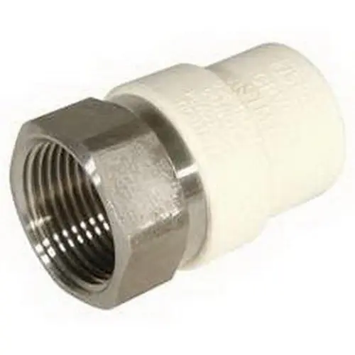 SK0483642-US20260702-105043-0 KBI TFS-1500 CPVC/Stainless Steel Transition Lead-Free Adapter 1-1/2 inchx 1-1/2 inch CTS FPT x Socket - Image 1