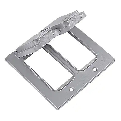 SK0483713-US20260702-105043-0 ABB 2CCG Red Dot 2-Gang GFCI Cover Power Size 2 GFI Receptacles - Image 1