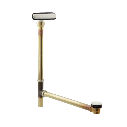 Kohler K-7271-BN Clearflo Slotted Overflow Brass Bath Drain, Vibrant Brushed Nickel