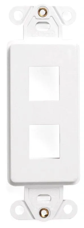 SK0483883-US20260702-105043-0 Leviton 41642-W QuickPort Decora Insert, 2-Ports, White - Image 1