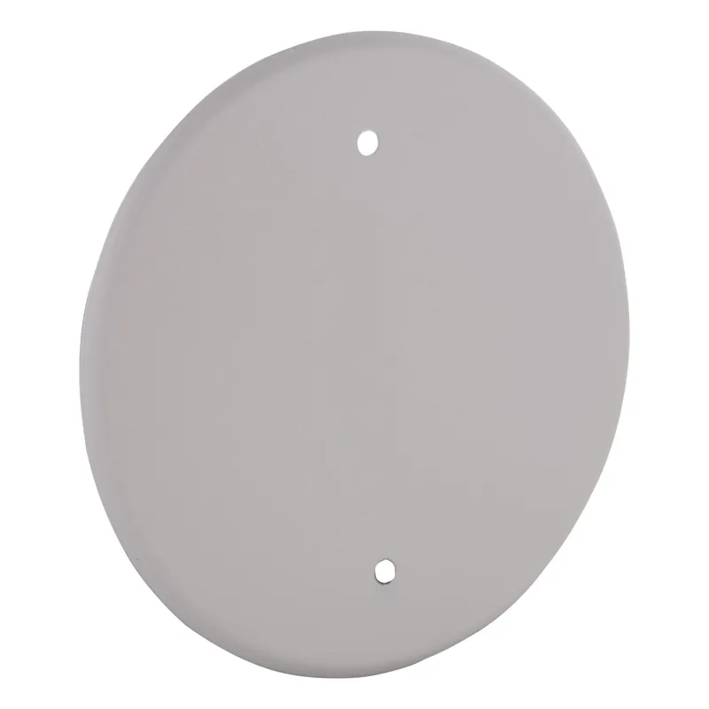 Hubbell 5653-1 5 IN. ROUND BLANK PLATE 4 IN. BOX MT WHT