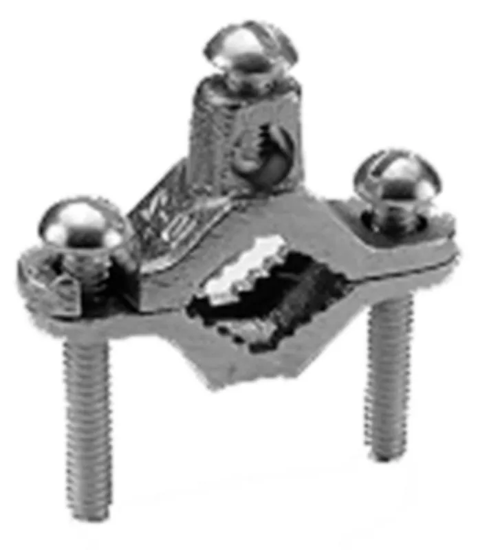 SK0484288-US20260702-105043-0 Hubbell C11D Burndy Cast Bronze Ground Clamp, Cable to Water Pipe or Copper Tube, 10 to 2 AWG, 1/2 to 1 Water Pipe - Image 1