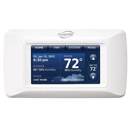 SK0484902-US20260702-105043-0 Goodman CTK04A Communicating Touchscreen Thermostat For Air Handlers, Furnaces, Outdoor Split AC, Heat Pump Units - Image 1