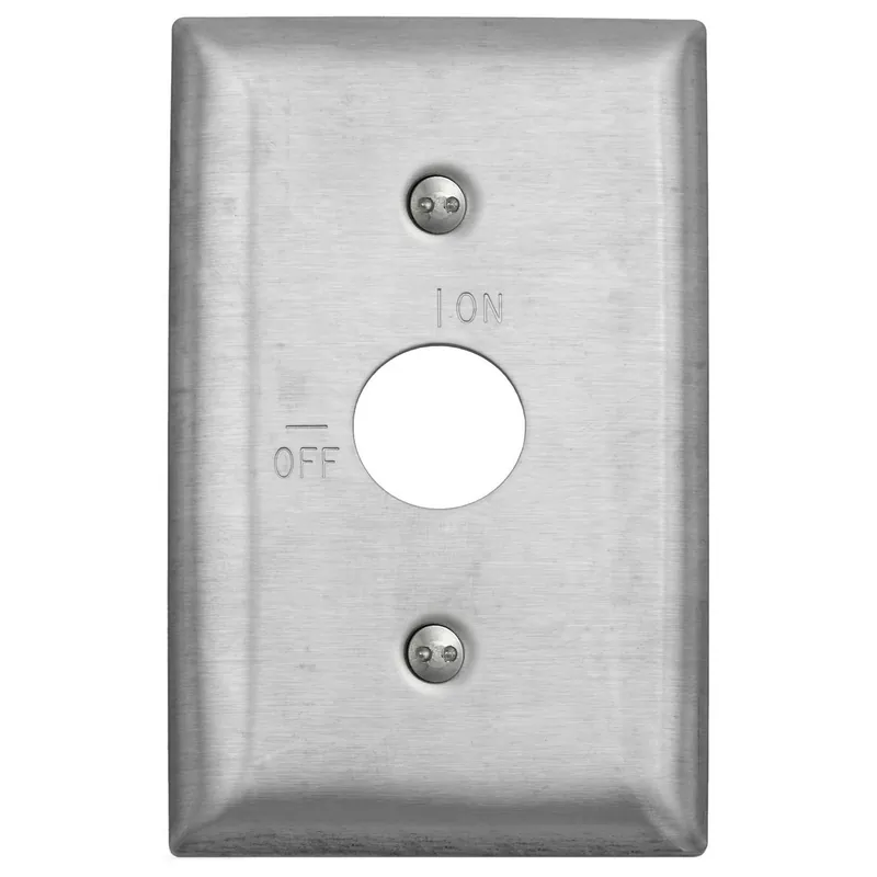 Hubbell SS12RKL Hubbell Wallplate, 1-G, On/Off, SS