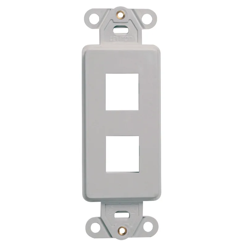 SK0484970-US20260702-105043-0 Leviton 41642-GY QuickPort Decora Insert, 2-Port, Gray - Image 1