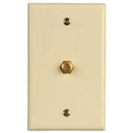 EATON 2072LA Mid-Sized Wallplate, 1 Gang, 3.12 in W, Replacement MPN