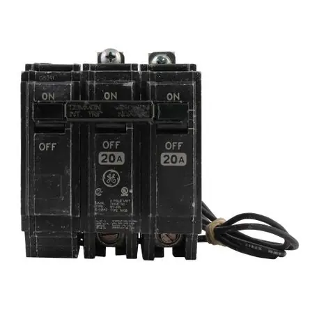 SK0485073-US20260702-105043-0 GE THQB21100ST1 Type THQB Molded Case Miniature Supplementary Protector, 120/240 VAC, 100 A, 10 kA Interrupt, 2 Poles, LI/Internal Common/Non-Interchangeable/Shunt Trip - Image 1
