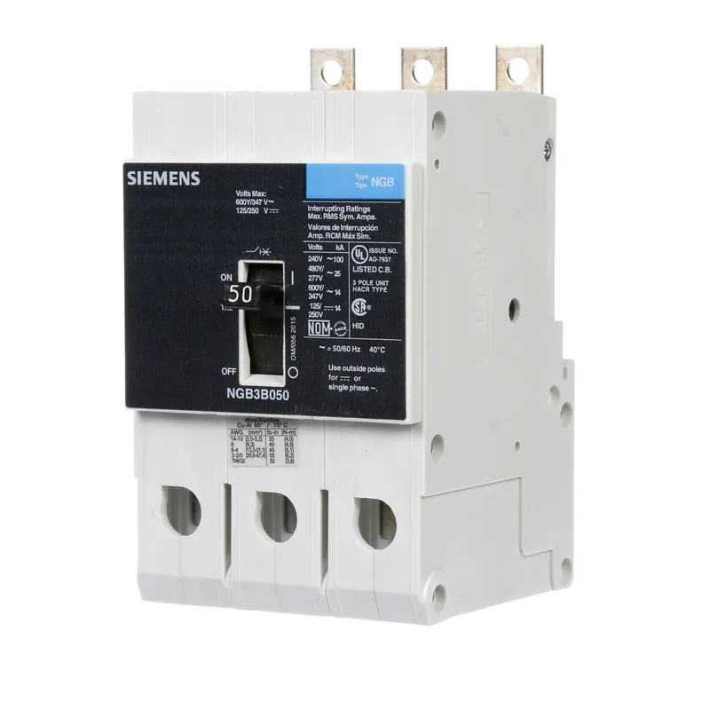 SK0485077-US20260702-105043-0 Siemens NGB3B050B Low Voltage Panelboard Mount G Frame Circuit Breaker with Thermal - Magnetic Trip - Image 1