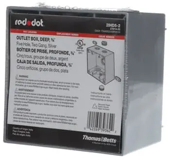 SK0485354-US20260702-105043-0 Mulberry 30595 Weatherproof Box Deep 2 Gangs 5 Outlets - Image 1