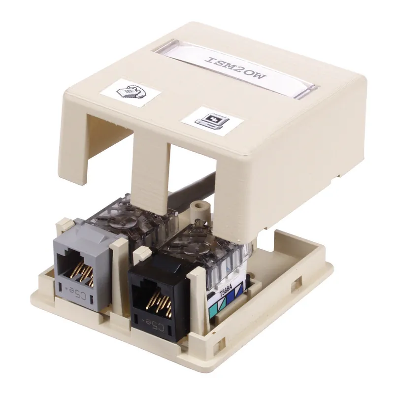 SK0485526-US20260702-105043-0 Hubbell HSB2OW Hubbel 2Port Surface Box - Image 1