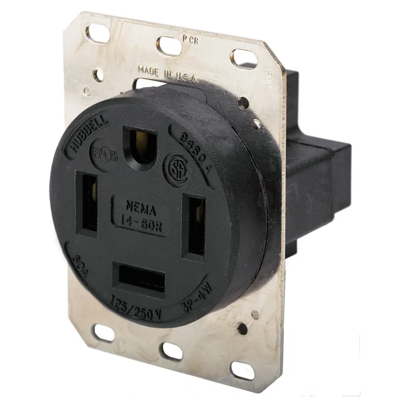 SK0485796-US20260702-105043-0 Hubbell HBL9460A HUB 3P-4W-60A-125/250V RCPT BLK RTP.. - Image 1