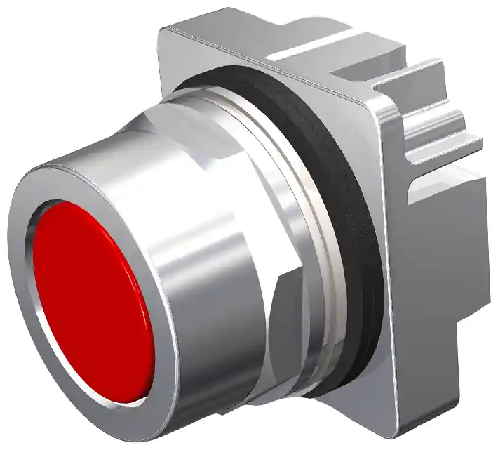 SK0486221-US20260702-105043-0 Siemens 52PM8A2 Non-Illuminated Pushbutton, 30 mm, 2 Positions, Red - Image 1