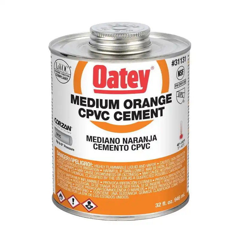 SK0486308-US20260702-105043-0 Oatey 31131 32 oz Plastic Orange Pipe Cement - Image 1