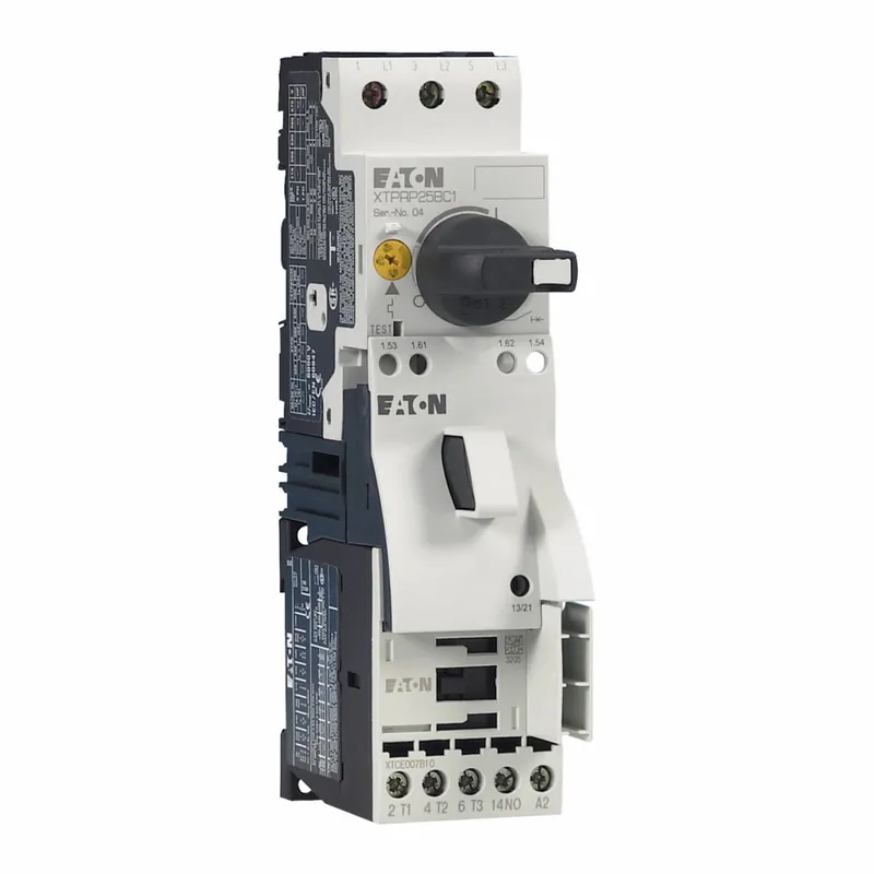 Eaton XTPR001BC1 IEC Motor Control Manual Motor Protector, 1A, 45 mm Frame Size, Class 10 Trip Type, Rotary Type