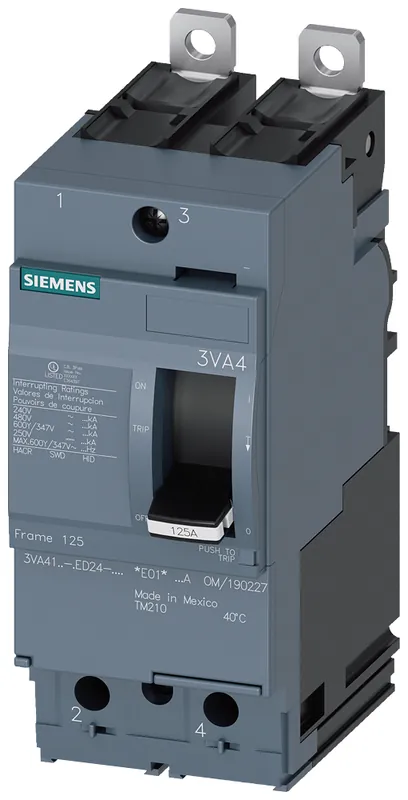 SK0486346-US20260702-105043-0 Siemens 3VA4180-4ED24-0AA0 BRKR 3VA41 80A 2 Poles - Image 1