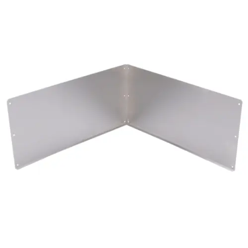 SK0486463-US20260702-105043-0 E L Mustee and Sons 67.2424 Mustee Duraguard Stainless Steel Wall Guards For Use with Model 63M 24 inch x 24 inch Mop Service Basin, 24 inch x 12 inch - Image 1