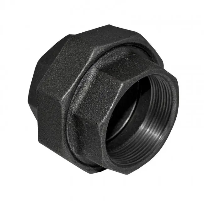 SK0486486-US20260702-105043-0 B&K 521-704 Pipe Union, 3/4 in, NPT, 150 lb, Malleable Iron, Black Oxide - Image 1