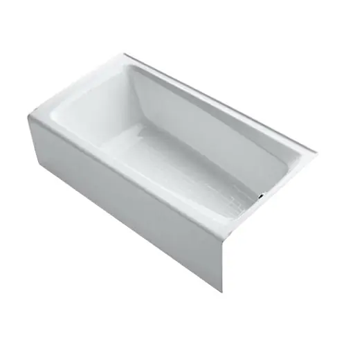 SK0486570-US20260702-105043-0 Kohler K-506-0 Mendota Cast Iron Soaking Tub Right Drain 59-1/2 in x 32 in x 16-1/4 in White - Image 1